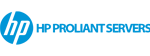 WireNet Chile 26 Logotipo de los servidores HP ProLiant, con el emblema de HP a la izquierda del texto "HP PROLIANT SERVERS" en azul