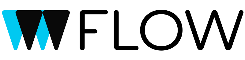 Logotipo de Waymo con dos triángulos superpuestos en azul y negro, seguidos de la palabra "Waymo" en texto negro.