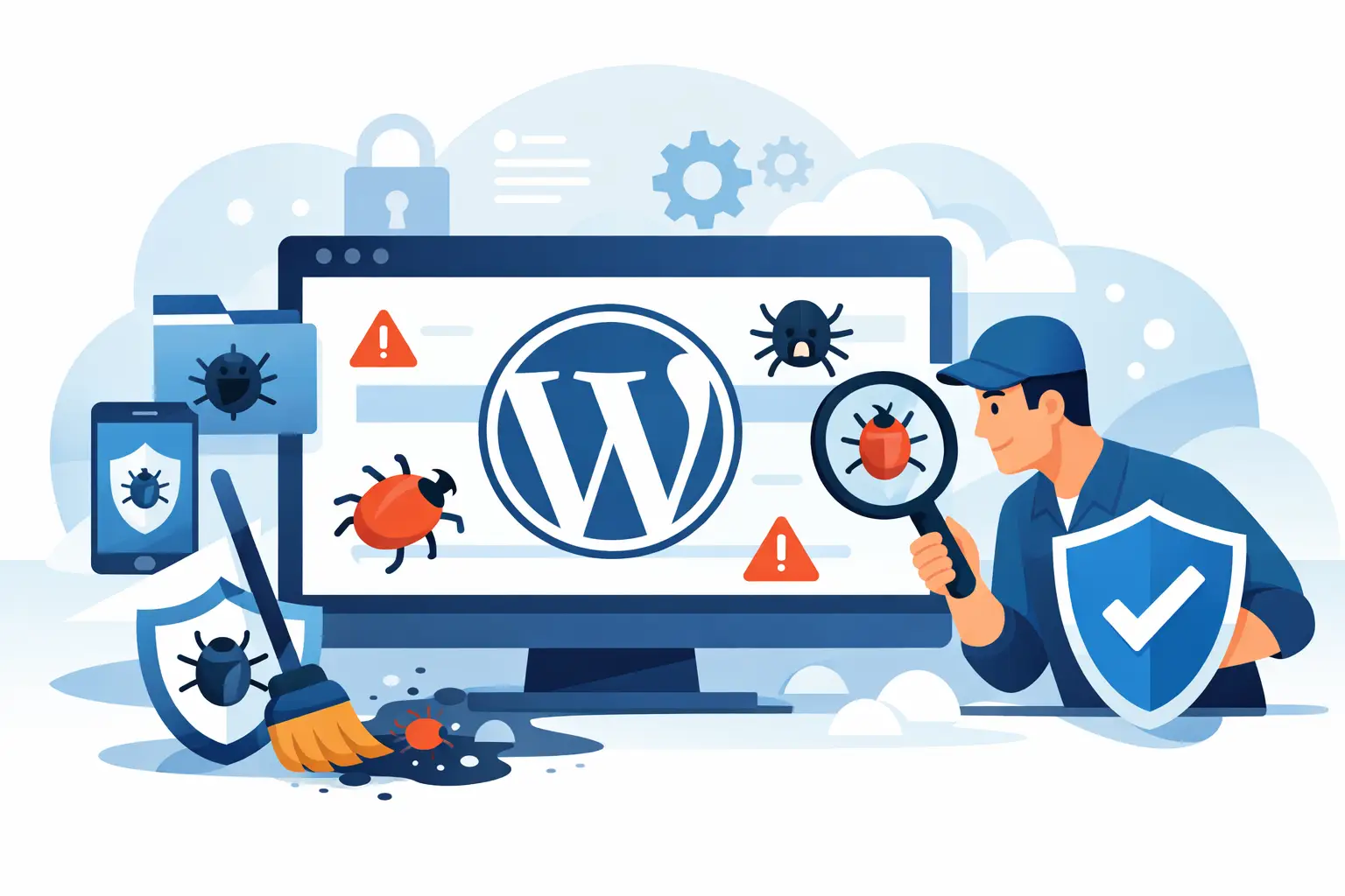 Limpieza de malware WordPress sin errores