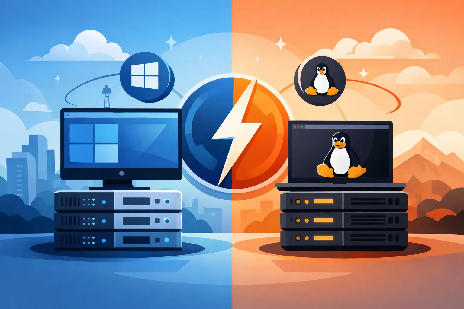 Servidor Windows vs Linux: cuál te conviene