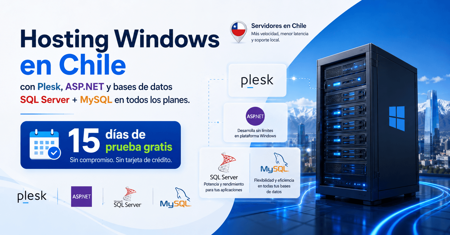 Hosting Windows Chile | ASP.NET, SQL Server y Plesk